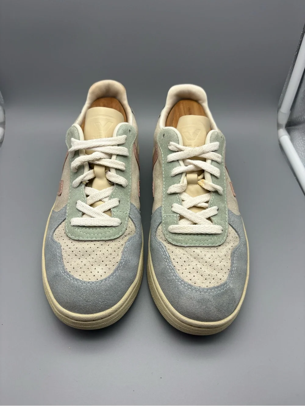 Veja | V-10 Suede Shoes - Color Block ; Womens 8